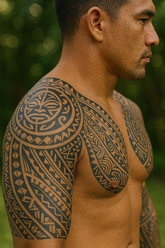Les tatouages polynésiens sont bien plus qu'un simple art corporel : ils représentent une véritable histoire gravée sur la peau, témoignant de l'héritage culturel et de l'identité de chaque individu.
