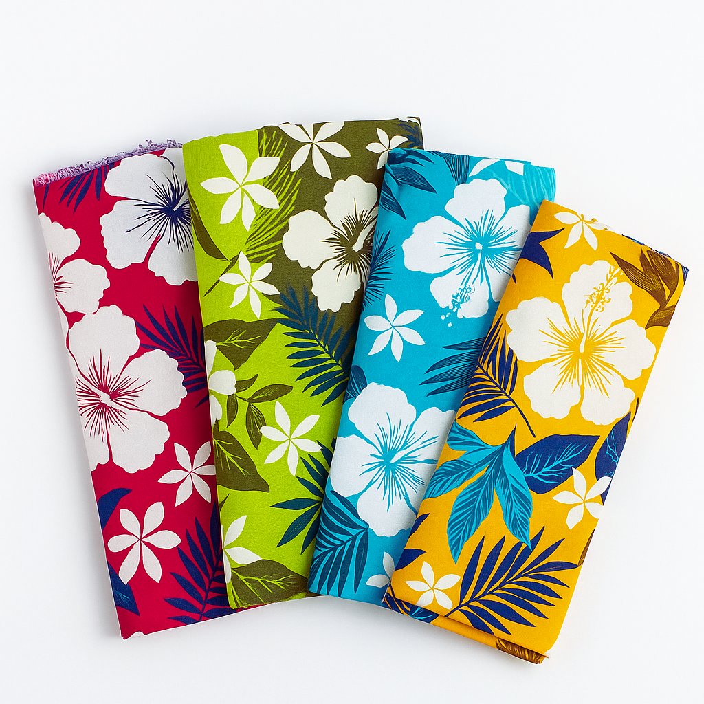 Tissu Floral Polynésien - TA'ATA TAHITI