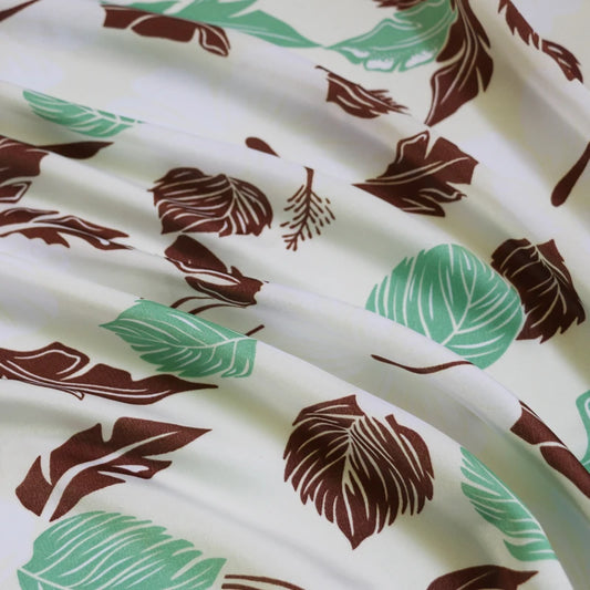 Tissu Satin Charmeuse Hibiscus - TA'ATA TAHITI