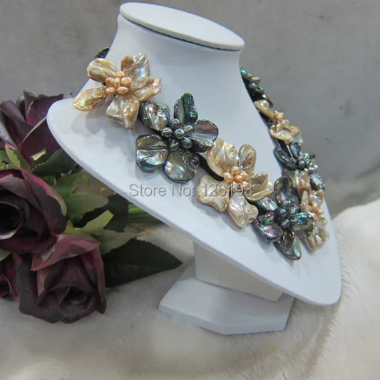 Collier Pendentif Perle et Champagne | TA'ATA TAHITI
