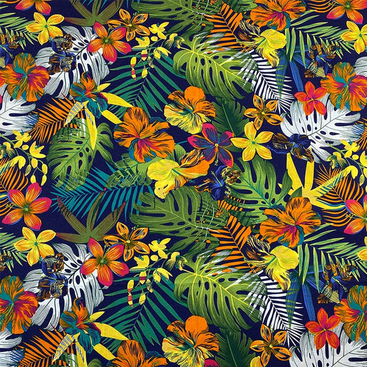 Tissu Popeline Coton Tropical – TA'ATA TAHITI