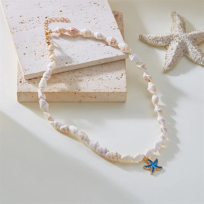 Collier Coquillage & Étoile de Mer | TA'ATA TAHITI