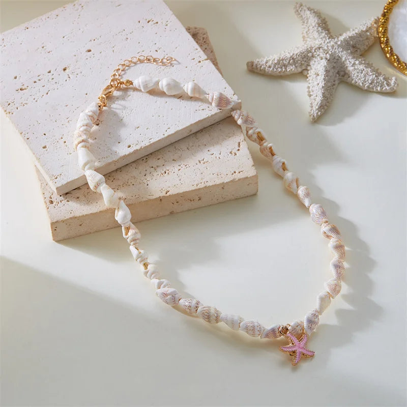Collier Coquillage & Étoile de Mer | TA'ATA TAHITI