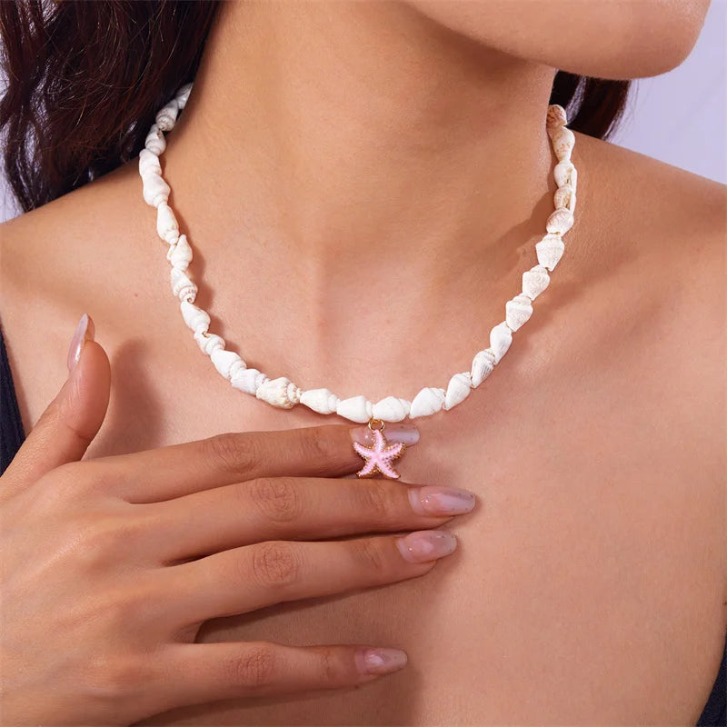 Collier Coquillage & Étoile de Mer | TA'ATA TAHITI