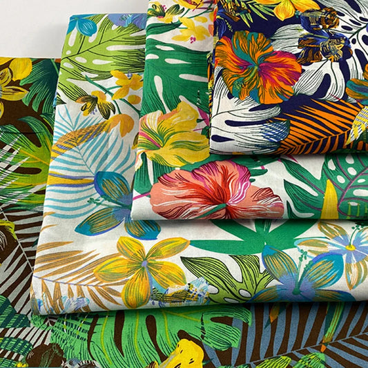 Tissu Popeline Coton Tropical – TA'ATA TAHITI