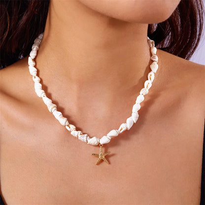 Collier Coquillage & Étoile de Mer | TA'ATA TAHITI